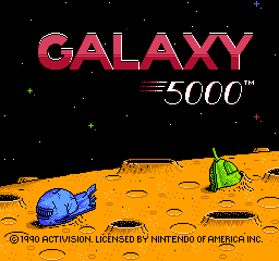 Galaxy 5000 (USA) Title Screen